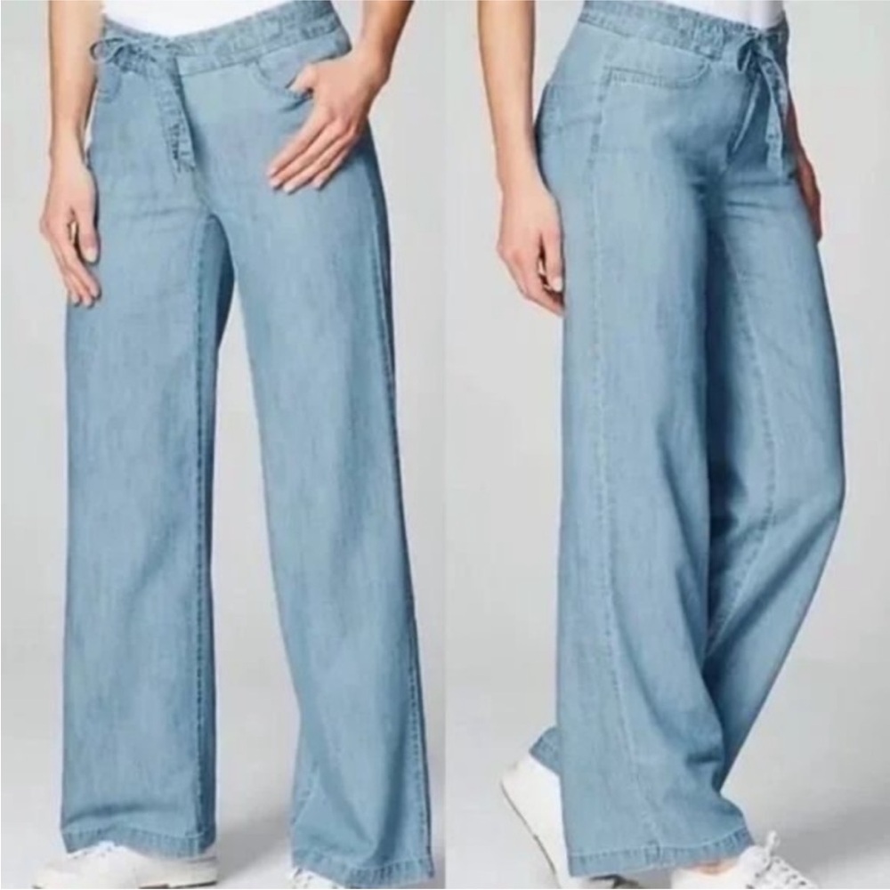 J. Jill Light Blue Wide-Leg Jeans
